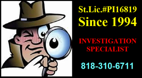 PRIVATE INVESTIGATORS LOS ANGELES CALIFORNIA - SMALL CLAIMS COURT